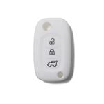 Silicone Car Key Cover for Mercedes Benz Smart ForTwo ForFour 453 White