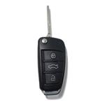 Car Key Cover with Blade Replacement for Audi A1 A3 A4 A6 A8 TT Q5 Q7 R8 S3 S4 S6 RS4 RS6 Black