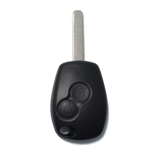 Replacement Key Shell 2 Buttons with Blade for Keyless Entry Remote, Black Key Case Fob Compatible with RENAULT Clio, Modus, Twingo, Kangoo