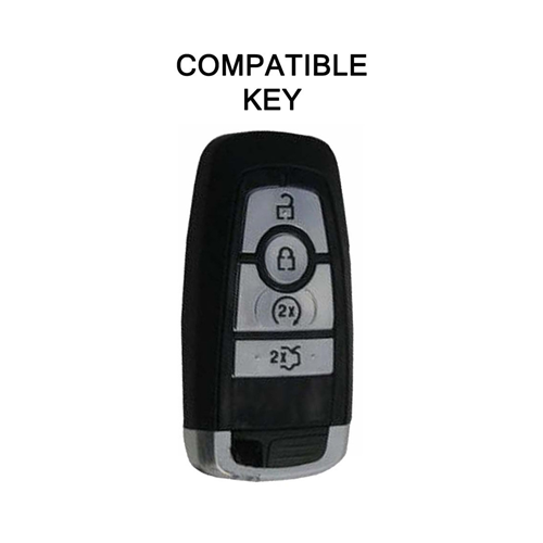 Silicone Car Key Cover for Ford Mondeo Explorer Flex Mustang Fusion MKC MKX MKZ Black