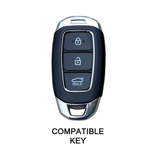 Guscio Silicone Cover Chiave Telecomando Hyundai Nero Keyless-Entry 3 Tasti per i30 ix35 IG Solaris Azera Elantra Grandeur Accent Santa Fe