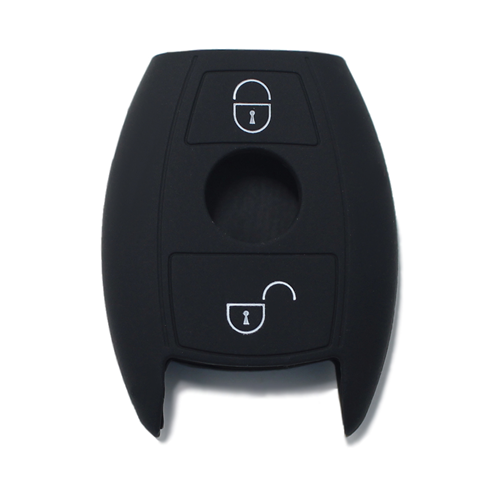 Silicone Car Key Cover for Mercedes Benz A B C E S V W R CL ML CLK W176 W204 W211 W245 A203 Black