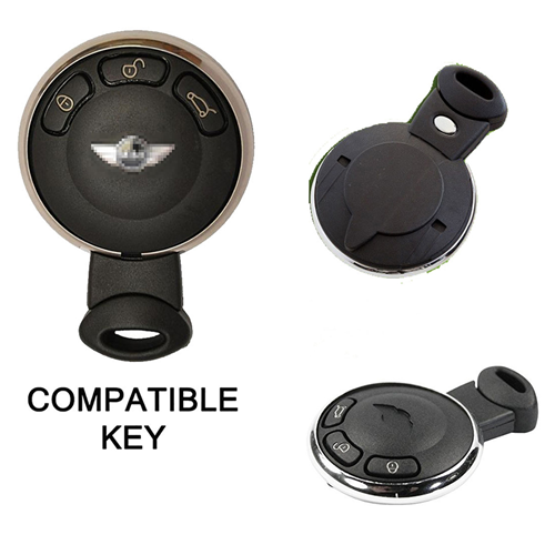 Silicone Car Key Cover for Mini One Cooper D S SD Countryman Cabrio John Clubman Black