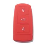 Silicone Car Key Cover for Volkswagen Polo Golf Passat Touran Bora Tiguan Sharan Jetta Cady Scirocco Magotan CC Red
