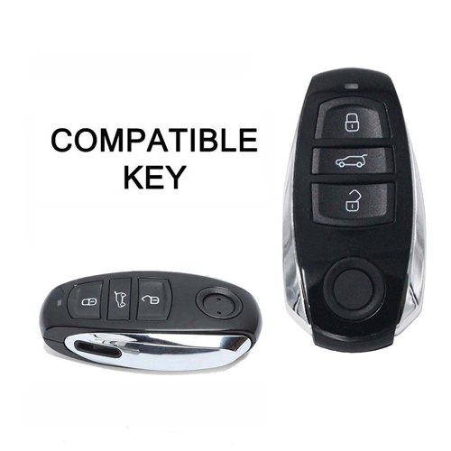 Silicone Car Key Cover for Volkswagen Touareg 2011-2014 Black