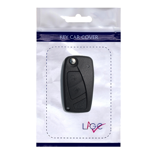 Car Key Cover with Blade Replacement for Fiat Ducato e Doblò Black