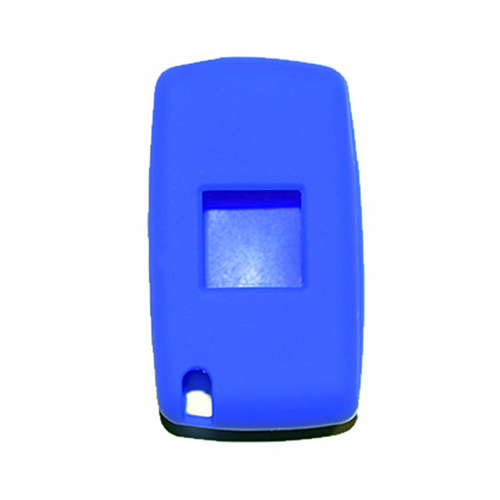 Silicone Car Key Cover for Peugeot 106 107 205 206 207 306 307 308 309 406 407 807 and Citroen C1 C2 C3 C4 Blue
