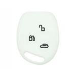 Silicone Car Key Cover for Ford C-Max Fiesta Focus KA Mondeo Transit White