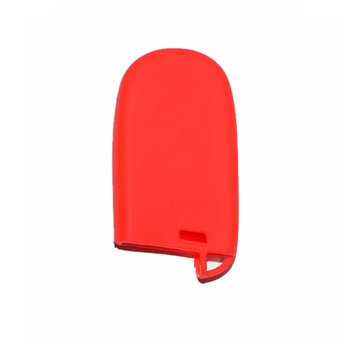 Silicone Car Key Cover for Jeep Renegade Cherokee Fiat 500X Fremont Chrysler Dodge Red
