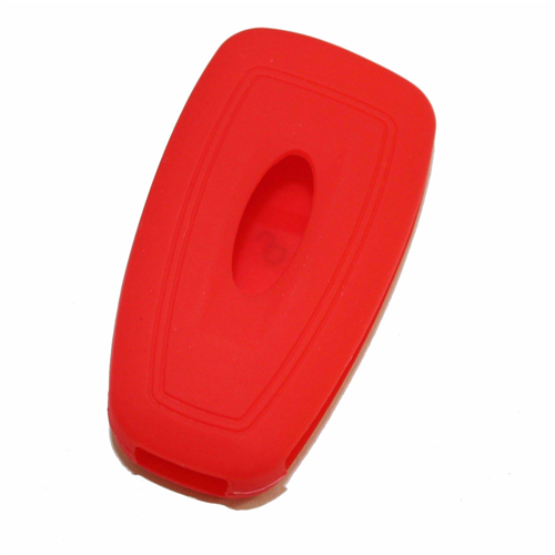 Silicone Car Key Cover for Ford Fiesta Focus 2 Kuga Ka C-Max Mondeo Transit Tourneo Red