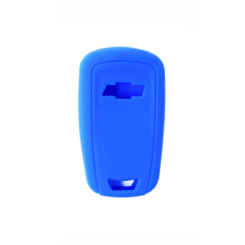 Guscio in Silicone Cover Chiave per Telecomando Chevrolet Matiz Cruze Avero Spark Captiva Portachiave Blu