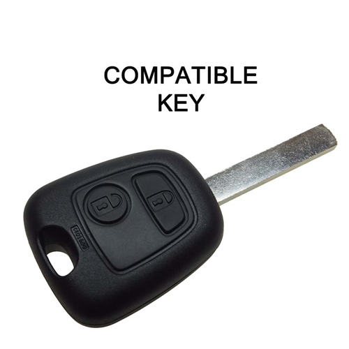 Silicone Car Key Cover for Citroen C1 C2 C3 C5 and Peugeot 103 106 107 206 207 307 308 406 407 508 806 1007 White