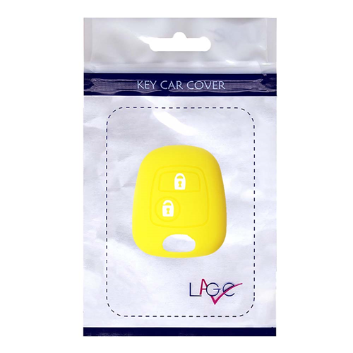 Silicone Car Key Cover for Citroen C1 C2 C3 C5 and Peugeot 103 106 107 206 207 307 308 406 407 508 806 1007 Yellow