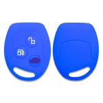 Silicone Car Key Cover for Ford C-Max Fiesta Focus KA Mondeo Transit Blue